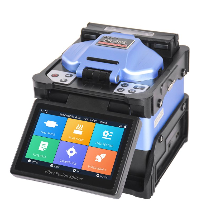 VAEYI FA-66S True 6-Motor Core Alignment Fiber Optic Fusion Splicer